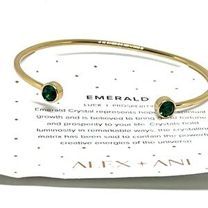 Alex & Ani Emerald Cuff Bracelet